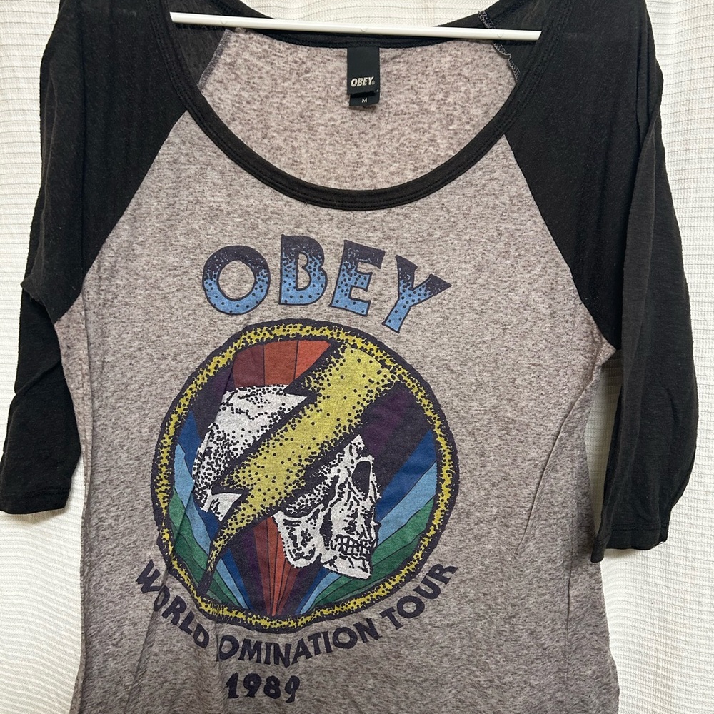 Obey Graphic Raglan Tee